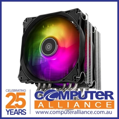 SilverStone HYD120-ARGB-V2 Hydrogon Dual Tower CPU air cooler - image 1 of 2