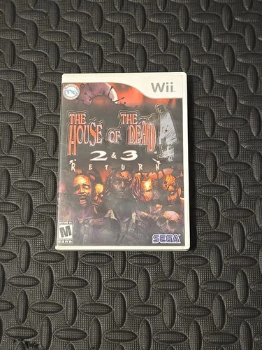 SEGA The House of the Dead 2 & 3 Return Nintendo Wii Shooter Multiplayer M
