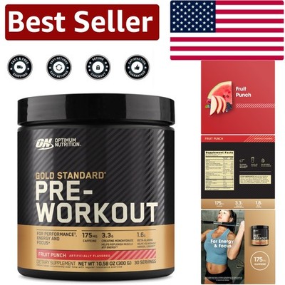 Boost Your Performance with Gold Standard Pre-Workout, 300g - Fruit Punch Flavor