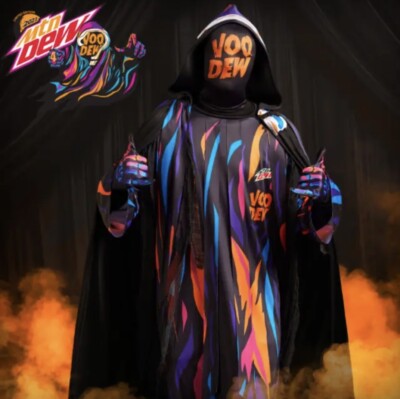 Mountain Dew Voo-Dew Grim Reaper Halloween Official Costume Soda Drink Pop New