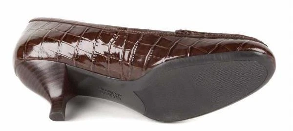 Nuevo FRANCO SARTO Mujer Brn Charol Tacón Sin cordones Vestido Pump Zapato Talla 8.5 M Foto 3 de 3