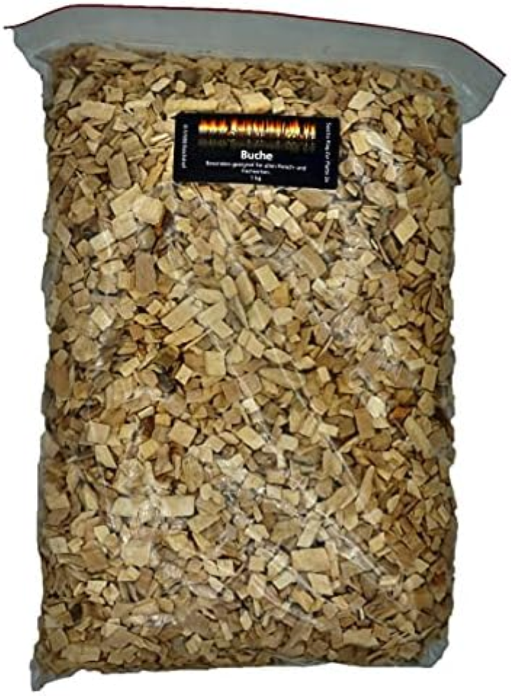 BBQ Woodchips - Chip per affumicatura in faggio, 1 kg