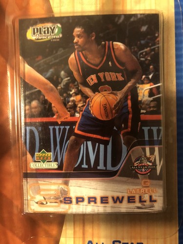 Latrell Sprewell Play Makers 2001 Bobblehead Figure & Collectible Card NBA - Picture 3 of 4