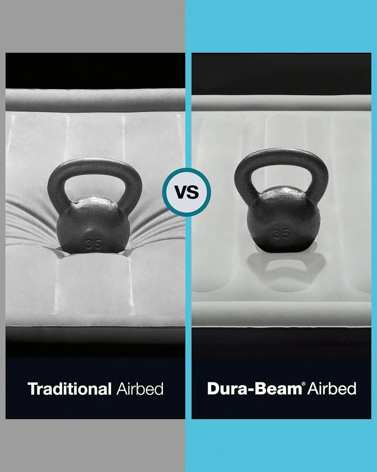 Intex 64157E Dura-Beam Plus Mid-Rise Air Mattress: Fiber-Tech – Twin Size - Image 3 of 4