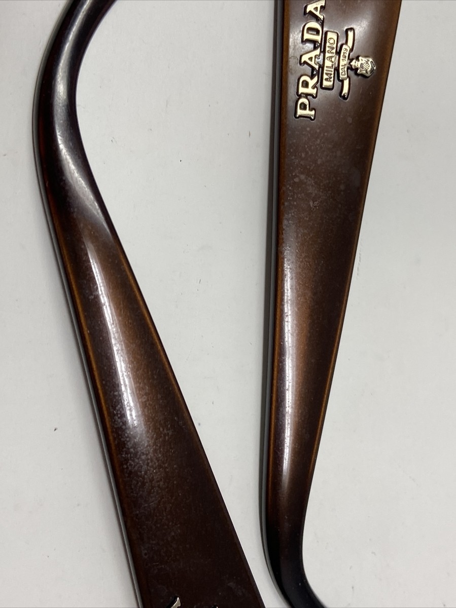 PRADA VPR 22M ZCB 135mm BROWN TEMPLE ARM PARTS FC84 | eBay
