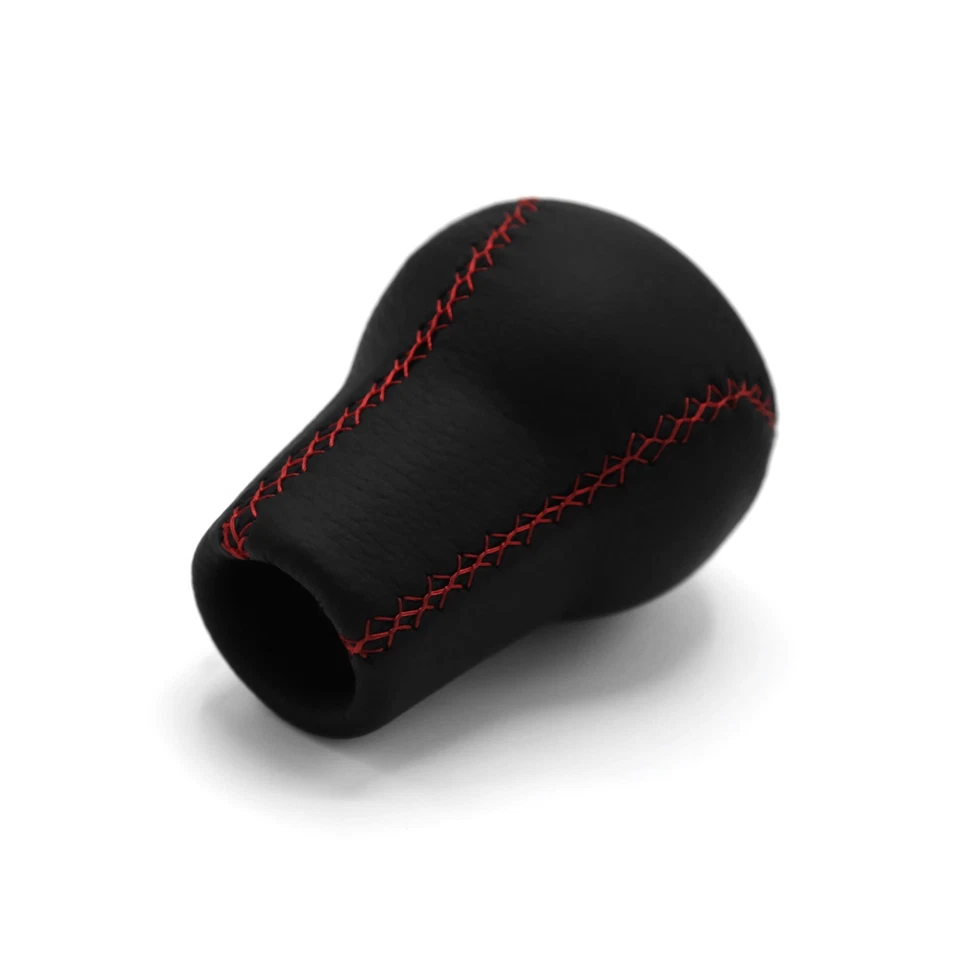 Mitsubishi Evo Ralliart 5 Speed Short Shift Gear Knob Red Stitches M10X1.25 - Image 4 of 4