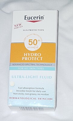 Eucerin Hydro Protect LSF 50+ Ultra-Light Fluid 50ml Empfindliche Haut Neu im Karton