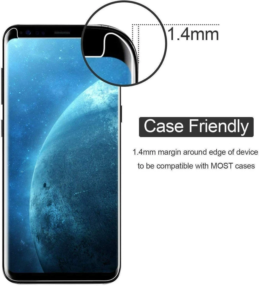 для Samsung Galaxy S8 новый полный охват протектор экрана закаленное стекло - прозрачный - Изображение 3 из 4