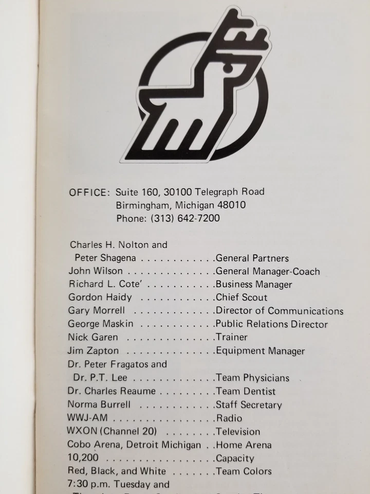Vintage 1974-75 Michigan Stags Ice Hockey Media Press Guide - Image 3 of 4