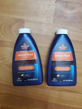BISSELL Wood Floor Floor Cleaner Lot of 2 8 Oz Ea. Crosswave  & Spinwave 