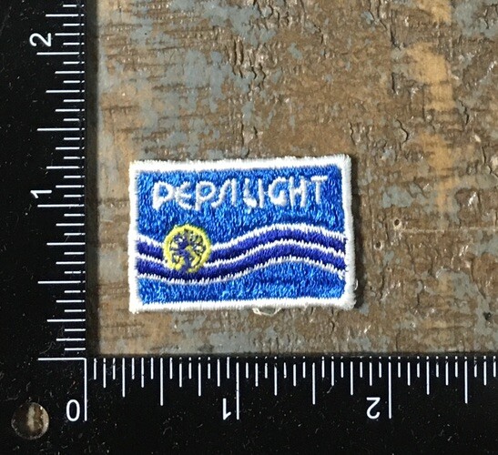 Vintage PEPSI LIGHT Soda Beverage Drink Company Logo Embroidered Sew-On Patch