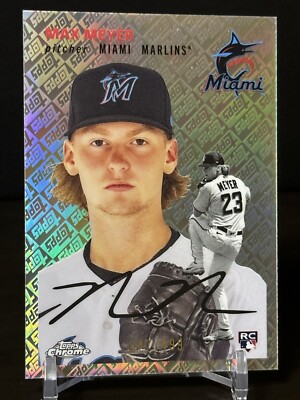 2023 Topps Chrome Platinum #92 MAX MEYER TOPPS LOGO REFRACTOR PARALLEL /499