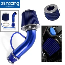 3" Car Cold Air Intake Filter Induction Kit Pipe Aluminum Power Flow Hose System