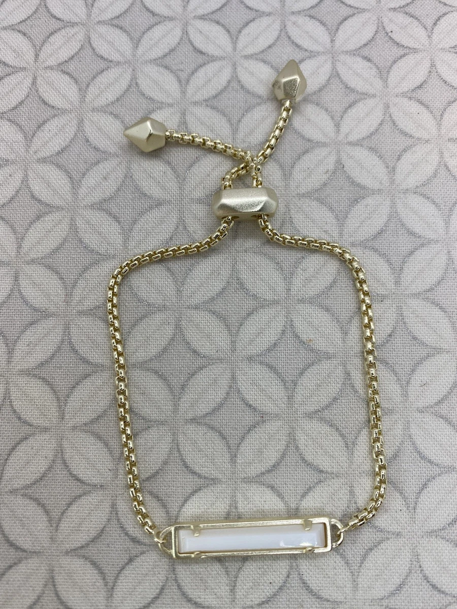 Kendra Scott Stan gold tone Slide Adjustable Chain Bracelet Mother