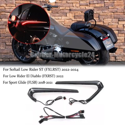 Hecktasche LED Blinker Fahr-Bremslichter für Harley Sport Glide FLSB 2018-2021