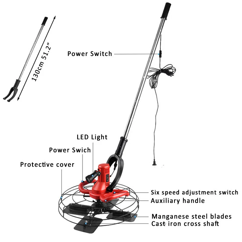 1680W 110/220-240V Cement Trowel Concrete Floor Electric Sander Trowel Calender - Image 3 of 4