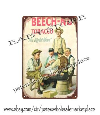 home decor office restaurant  CHEW BEECH NUT TOBACCO metal tin sign