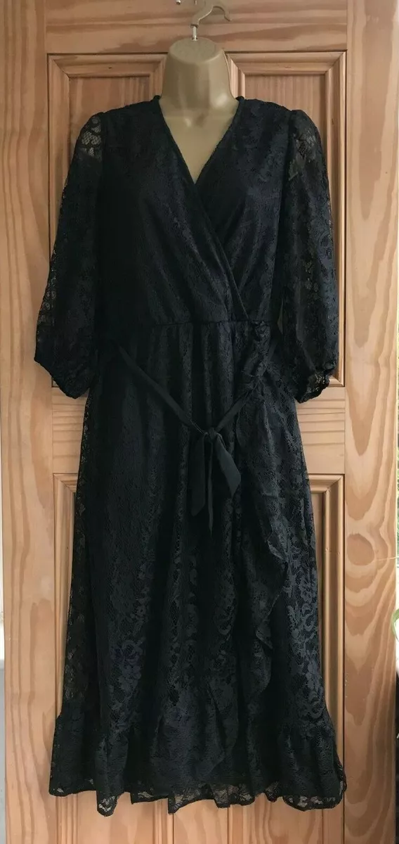 Oasis black lace dress cheap