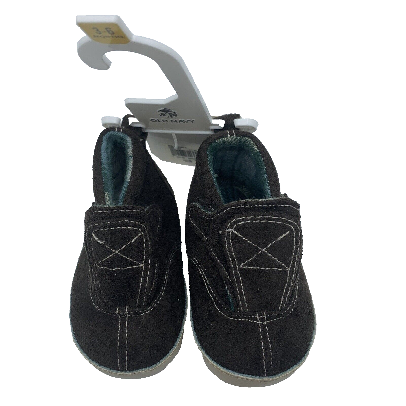 Old Navy Newborn Baby Shoes 36 Months Slip On Soft Sole Slippers Brown