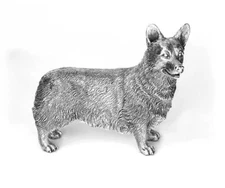 Silver CORGI Model - Fully Hallmarked Sterling Silver