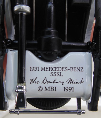 Danbury Mint 1931 Mercedes Benz SSKL Car White w/Box - Picture 5 of 6