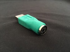 PS2 Female to USB Male Converter Adapter Changer From PS2 Interface To USB, New