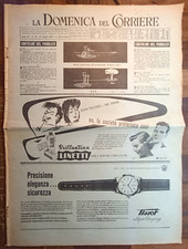 Pubblicita' Orologi Tissot -Anni 50 da La Domenica del Corriere-N.4346