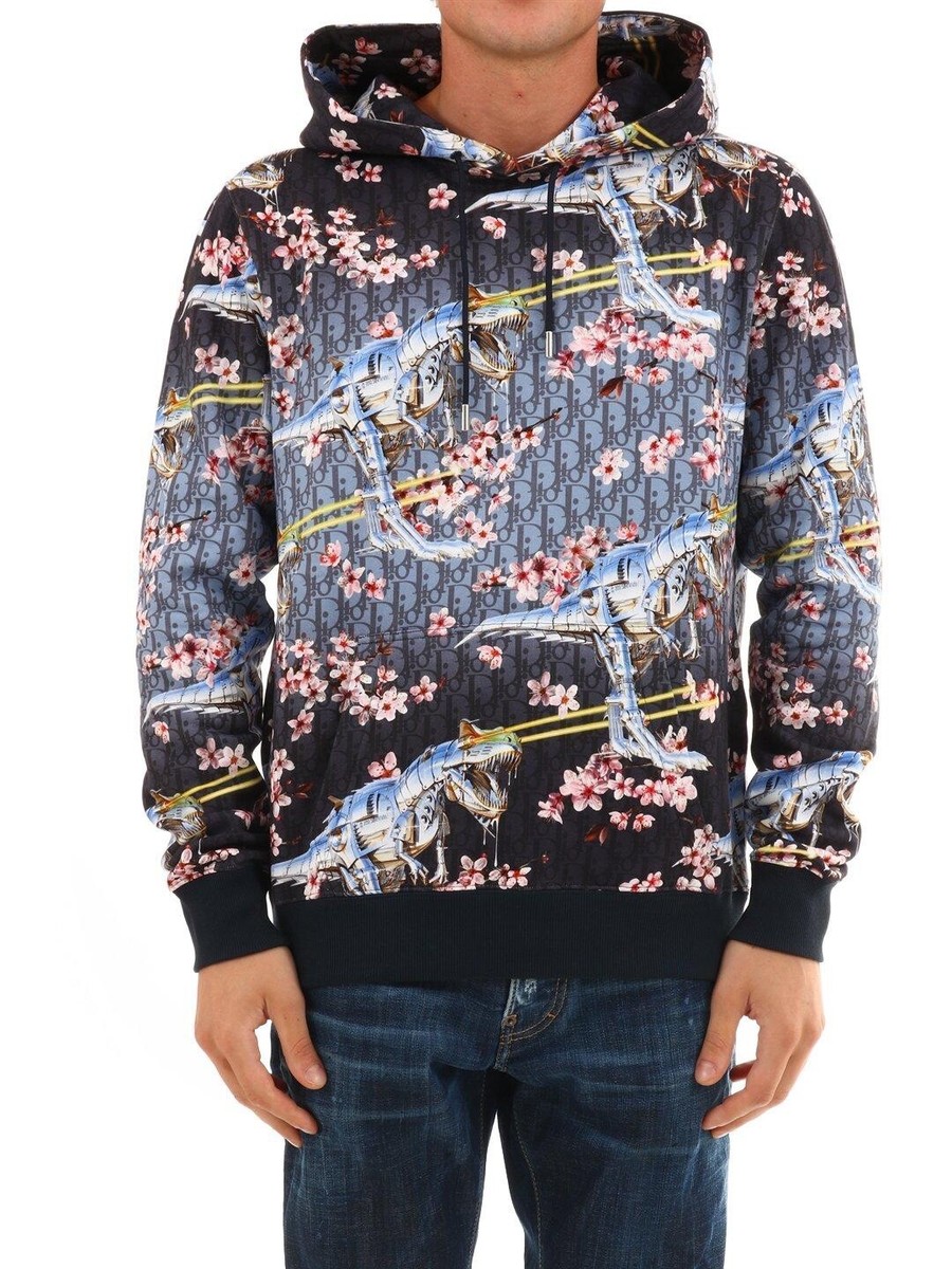 Dior x Sorayama Kim Jones Dinosaur Cherry Blossom Oblique Logo