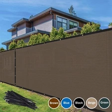 50' Privacy Screen Fence Heavy Duty Fencing Mesh Shade Net Cover Tarp Windscreen