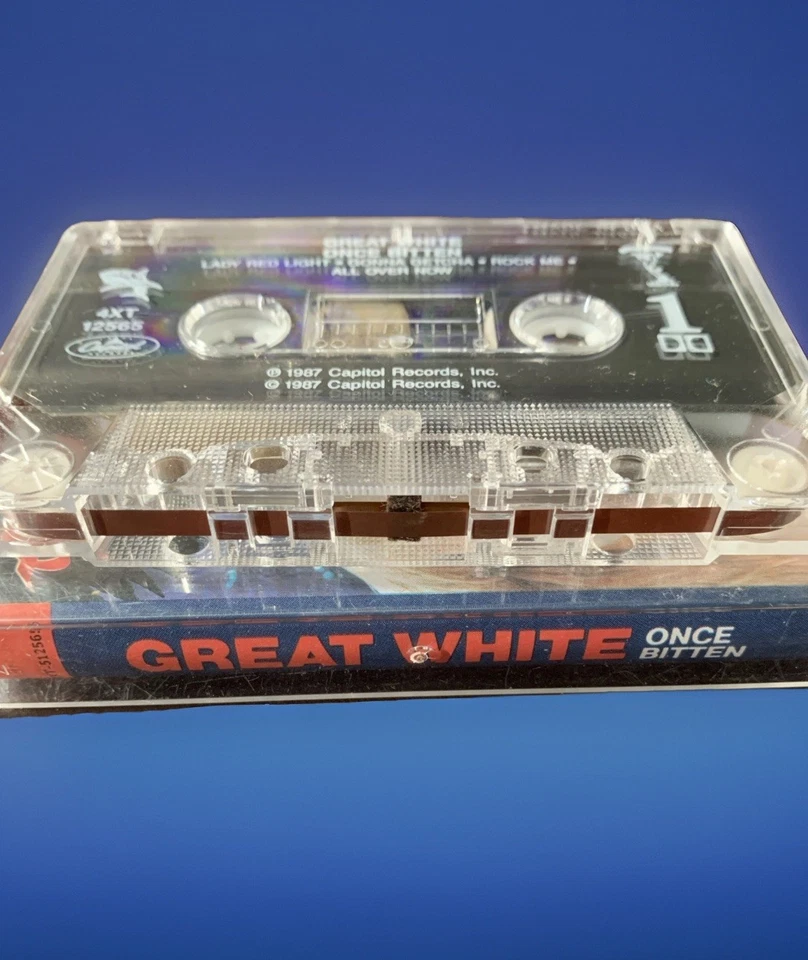 Great White Once Bitten US Cassette Tape Metal Rock ***TESTED*** - Image 4 of 4