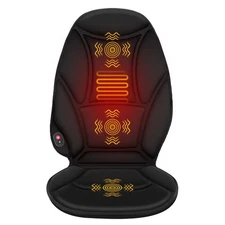 Vibration Back Massager with Heat, Seat Cushion Massager Chair Pad for Home Car