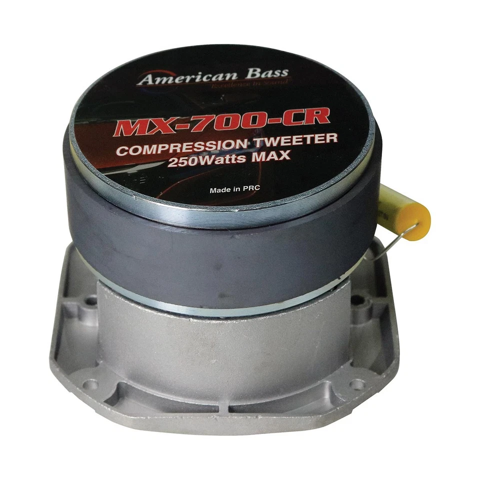 AMERICAN BASS MX 700CR 1.5” 250W MAX COMPRESSION BULLET TWEETER 4-OHM (SINGLE) - Image 4 of 4