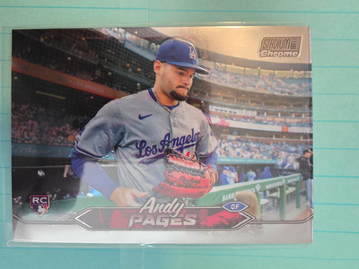 Andy Pages RC 2024 Topps Stadium Club Chrome Los Angeles Dodgers #59 Rookie