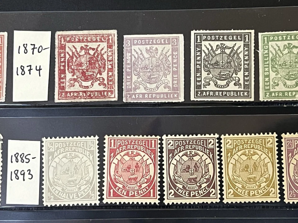 Transvaal 1869-1896 Fabulosa Colección Como Nueva H y Usado en Stock Hoja 2X438 Foto 3 de 4