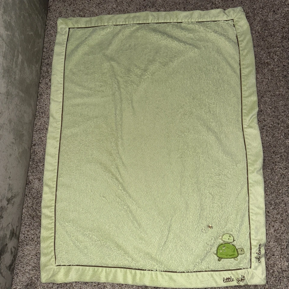 Koala Baby Green Turtle Bee Little Gift Of Love Baby Blanket Unisex Plush Lovey — 第 4/4 张图片