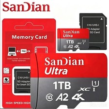 128GB Micro SD Card Memory Card Class 10 A2 fr Camera Phones SD Card & Adapter