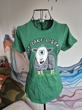 Lake District Herdwick Herdy Sheep Green Tshirt S