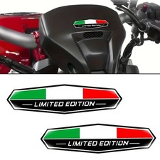 2PCS Italy Flag Sticker 3D Emblem Badge Decoration Italian Badge