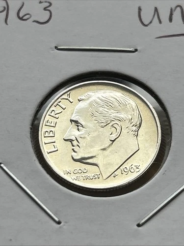 1963 Roosevelt Dime 90% Silver - Uncirculated