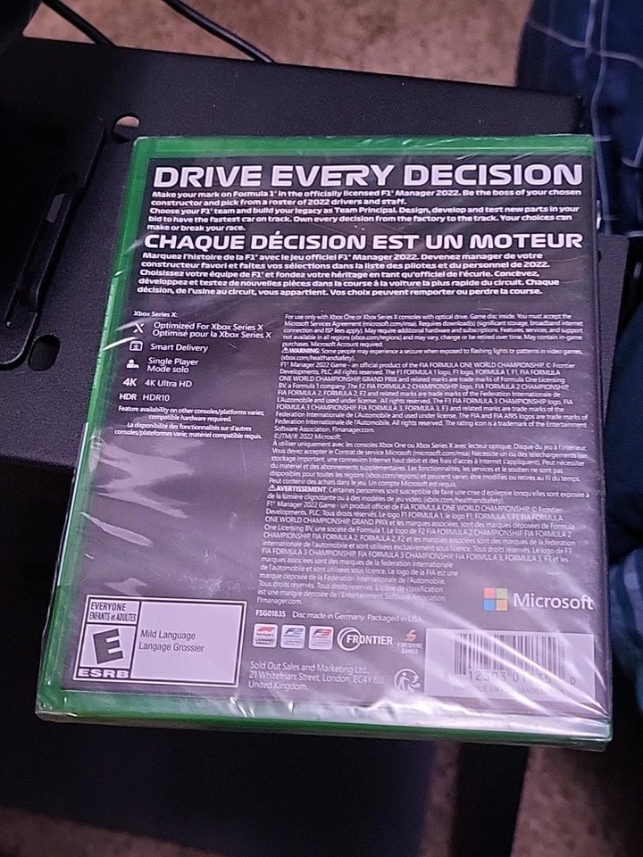 F1 Manager 22 (Xbox Series X / Xbox One, 2022) Brand New & Sealed - Rare! - Image 2 of 3