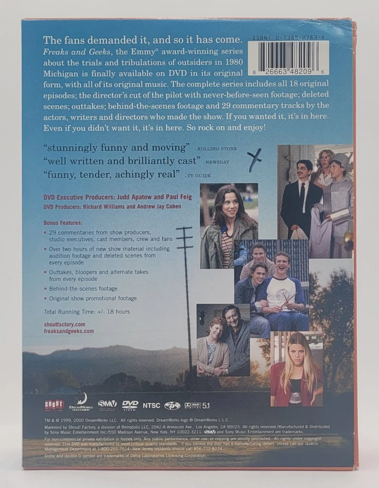Freaks And Geeks: The Complete Series (6-DVD Set W/Insert) NEVER TRUST STOCK PIC - Image 2 of 4