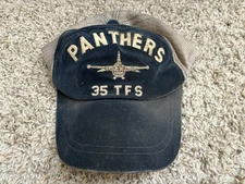 35th TFS Tactical Fighter Squadron Cap / Hat with Mesh Back ~ Rare “ Panthers “