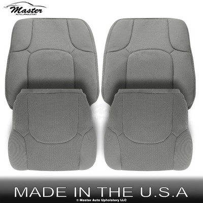 2005-2021 Fits Nissan Navara Cloth Front Replacement Seat Covers Steel Gray