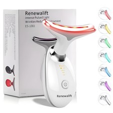 Device  7-in-1 Red Light Therapy for Face and Neck - 7 Colors, Smart Vibrati...