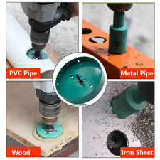 165Mm/6.5" Hole Saw Bi-Metal Heavy Duty Hole Cutter for Wood Cornhole Boards ...