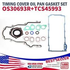 Timing Cover Oil Pan Gasket Set TCS45993+OS30693R For GMC Sierra Yukon Savana