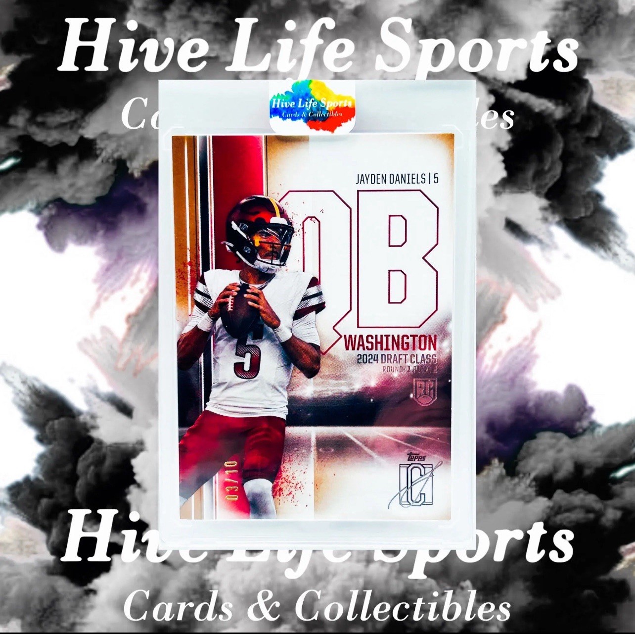 Jayden Daniels 2024 Topps Signature Class Gold RC /10 #194 Commanders