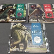 2020 Tales of Earth Dinosaur Collection 50p BUNC Coins. ROYAL MINT SEALED X3 