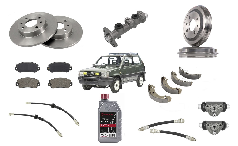 Kit ripristino freni anteriori/posteriori Fiat Panda 141 foto 3