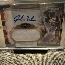 2024 Topps Tier One Jordan Walker #AT1JR-JW Tier One Jumbo Relic Patch Auto /75